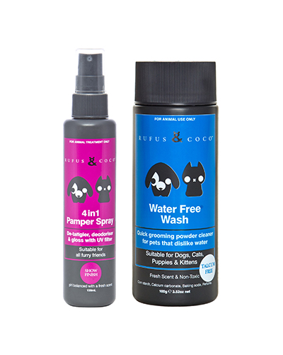 Water Free Zone Pack (Water Free Wash & 4in1 Pamper Spray)